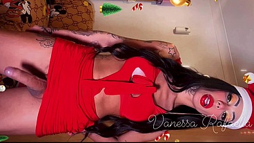 ? Christmas is coming again, and I remembered this video I recorded last year! - Ts Vanessa Rafaella - Exclusive for Premium or Direct buy -