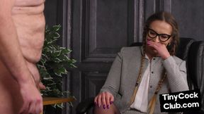 SPH office ladyboss degrades tiny penis