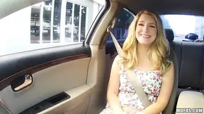Stranded teens get frisky with Bruno's dick after gas station pickup