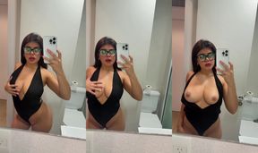 This busty brunette is soaked just for you  Exclusive OF