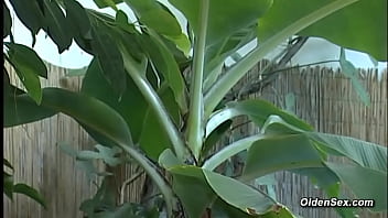 German redhead mature lady anal fucked by the pool