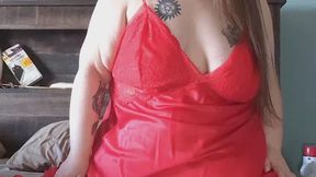 Red robe strip tease