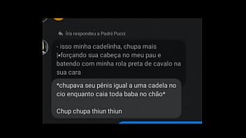 Padre come a nova freira da igreja
