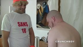 Slut creampied in jockstrap by funny boy