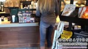 MILF Floods her Jeans at Starbucks - WMV 720p