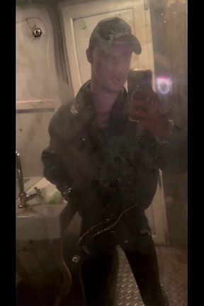 Kinkysirius in Chav Scally Outfit in the Most Dirty Train Toilet