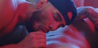 Deep fantasy home threesome leads these fine men to supreme orgasms