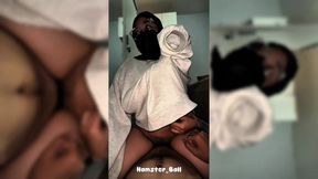 Malay Hijab Model Tries Out Her Photographer's Cock