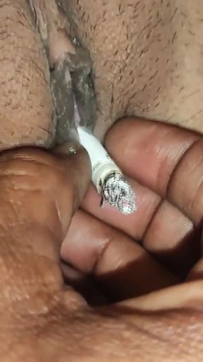 hindi neha 1st time samoking in pussy   Clip 1