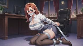 Bondage Fantasies #96: Secretary's Confessional Hogtie Surrender