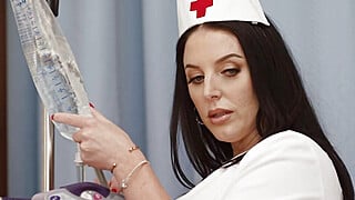 . Sexy Nurse Angela White Takes Care Of Patient Manuel