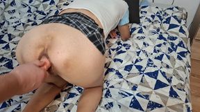 Petite Teen Fucked by Dildo Perfect Ass