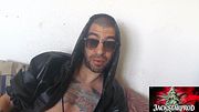 Luxury latex bath where jack the dirty devil swallows filth