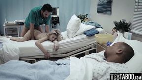 Teen patient manipulated into letting doctor fuck her in hospital