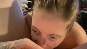 Hot blonde sucks a mean dick (4K POV)