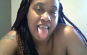 BBW Solo Female Plays with Dildo - Nasty Deep Throat