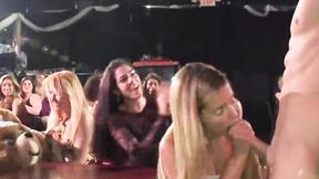 ”Young goddess screwed by stripper at naughty CFNM party”