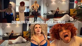 One beauty fucks, and the other devours