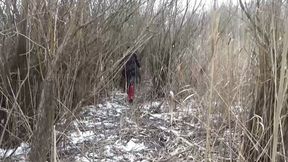 my leg got stuck under the ice