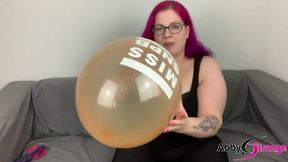 Abby Strange's Goth BBW Fetish: Blow to Pop with Balloons and Big Boobs