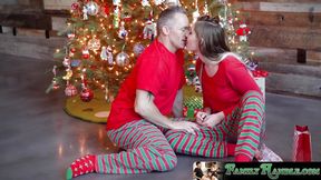 Teen Niki Snow gets warm milk and a hot creampie from stepdad