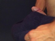 Horny Guy Fucking Fluffy Pillow While Moaning/ Hands Free Cum