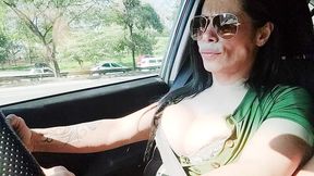 mulher casada chama amante para usar a bucetinha no carro