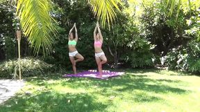 Lola Foxx and Gia Steele are hot lesbians with brunette hair