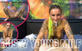 Tattooed Temptress Blazy Gets a Huge Mouthful - Dutch Girl Loves Cock