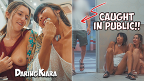 Flashing In Restaurant and Public Masutrbation with Emma