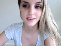 Curly Blonde Teen Records Solo Dildo Masturbation More at