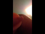 Twink plays with my his realistic dildo