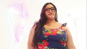 Curvy secretary's big booty and massive tits for student