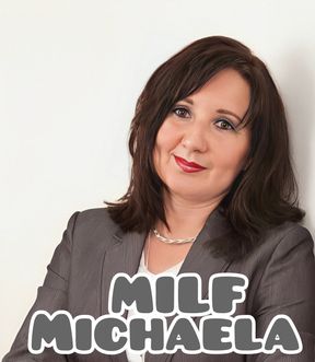 Secretary Michaela gets an anal creampie at the office