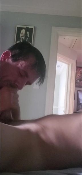 Daddy waking his son-in-law up with a blow job ????