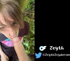 Emo boy fucked by hooded chav in the woods