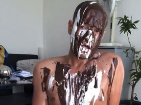 Yogurt chocolate and cum