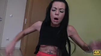 Young Czech teen pleasures a big cock for money in POV