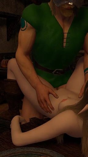 Dragonborn Pounding a Tavern Girl - Skyrim Parody