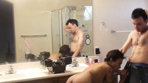 ”Sexy Latin Tart Provides Oral Pleasure In Bathroom”