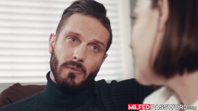 Bearded girl Quinton James took his time to wildly hammer the Stepmoms hungry cun