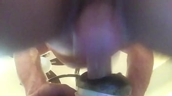 watch my big balls pulse as I&#039_m pumping this fleshlight full of cum