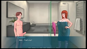 SexNote [ Taboo Hentai game PornPlay ] Ep.18 voyeur caught spying on his step sister taking a shower