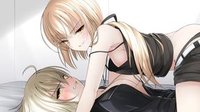 Jeanne Alter and Saber Alter Fight for your Dick (Hentai JOI) (F/GO, Femdom, CBT)