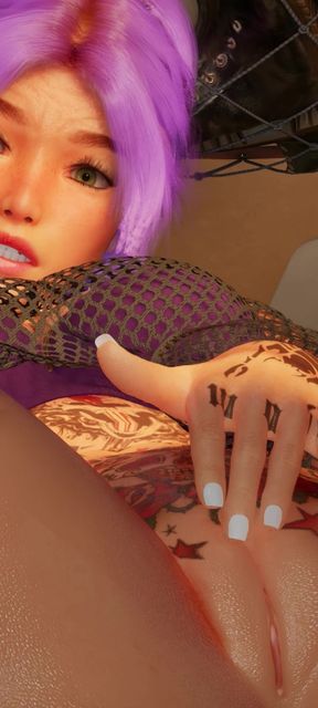 FIngering her wet pussy on camper van