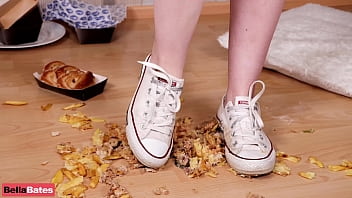 Converse Sneakers And Burger Meal Crush