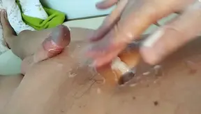 Slow Stroke Serenity: Cum Drips Into His Belly Button — Pure Gay Ecstasy