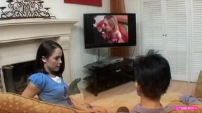 Bad stepdaddy makes me stay at home to fuck me