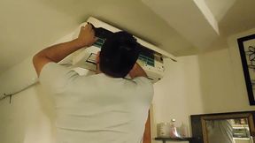 esposa ninfomana capitulo 2 parte 2 desesperada por pija llamo tecnicos de aire y me los cojo