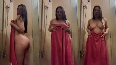 Towel Slip Big Ass Shower Pink Pussy Taken Hard
